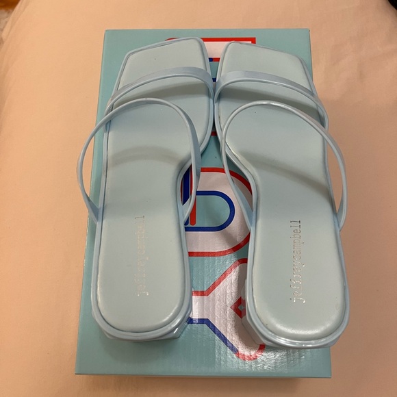 Jeffrey Campbell Jamm Jelly High Heel Slide Sandals - Picture 4 of 5